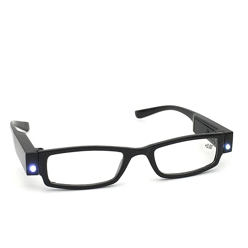 Lunettes Loupe LED 3en1 — grossissement 180%, lecture, couture, anti-lumière bleue