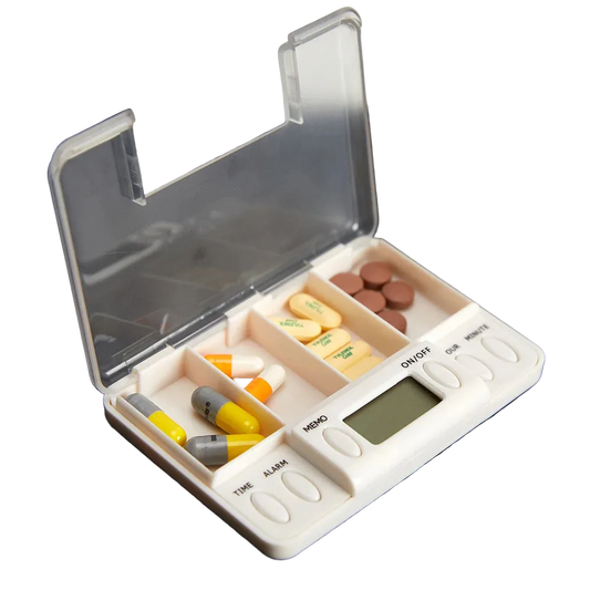 Pilulier avec Alarme Sonore à 4 Compartiments
