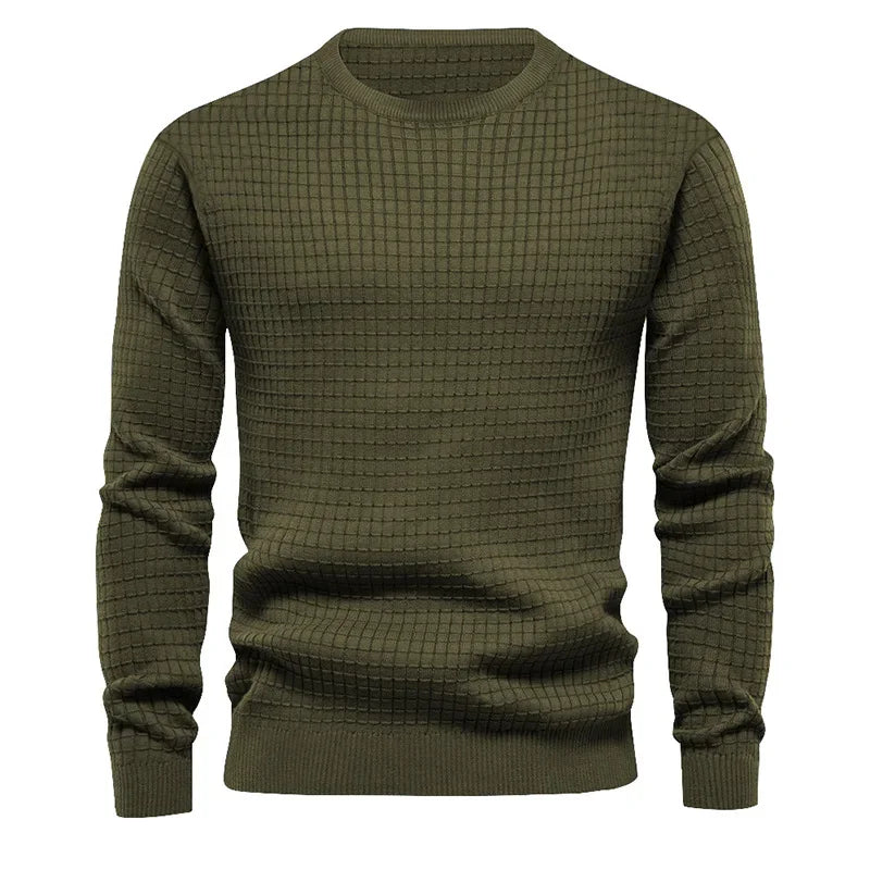 Pull maillé col rond pour homme