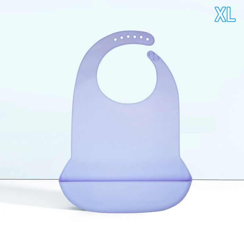 Bavoir Repas Adulte en Silicone – Imperméable & Profond