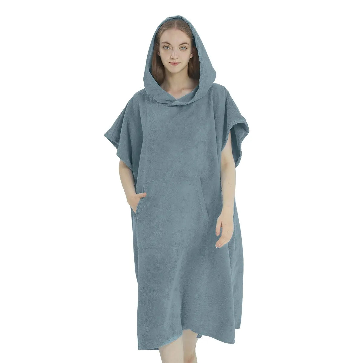 Poncho Serviette Microfibre à Séchage Rapide & Capuche
