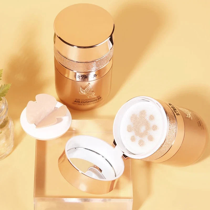 BB Crème Cushion avec Houpette – Fond de Teint Hydratant, Correcteur, Anti-Sébum et Waterproof