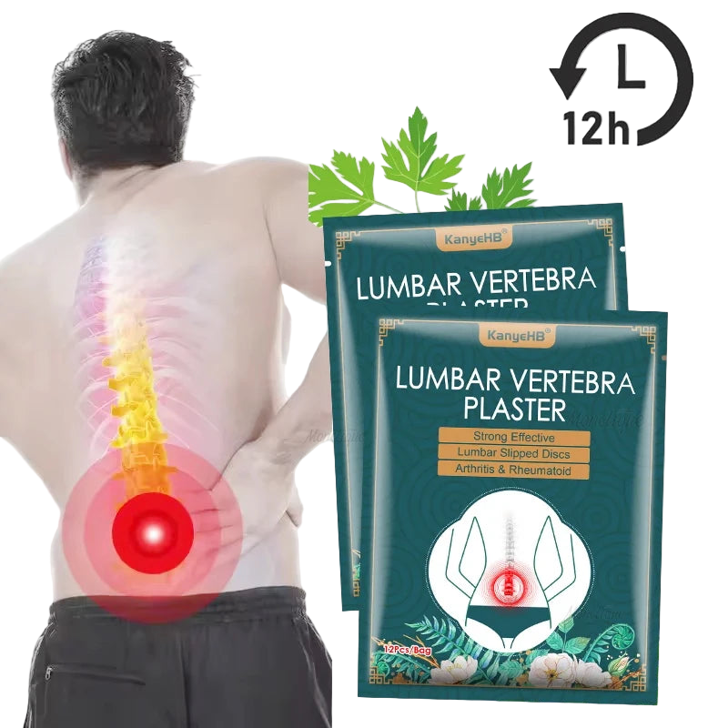 24x Patchs Auto-Chauffants 12H Lombaires - Soulage les douleurs