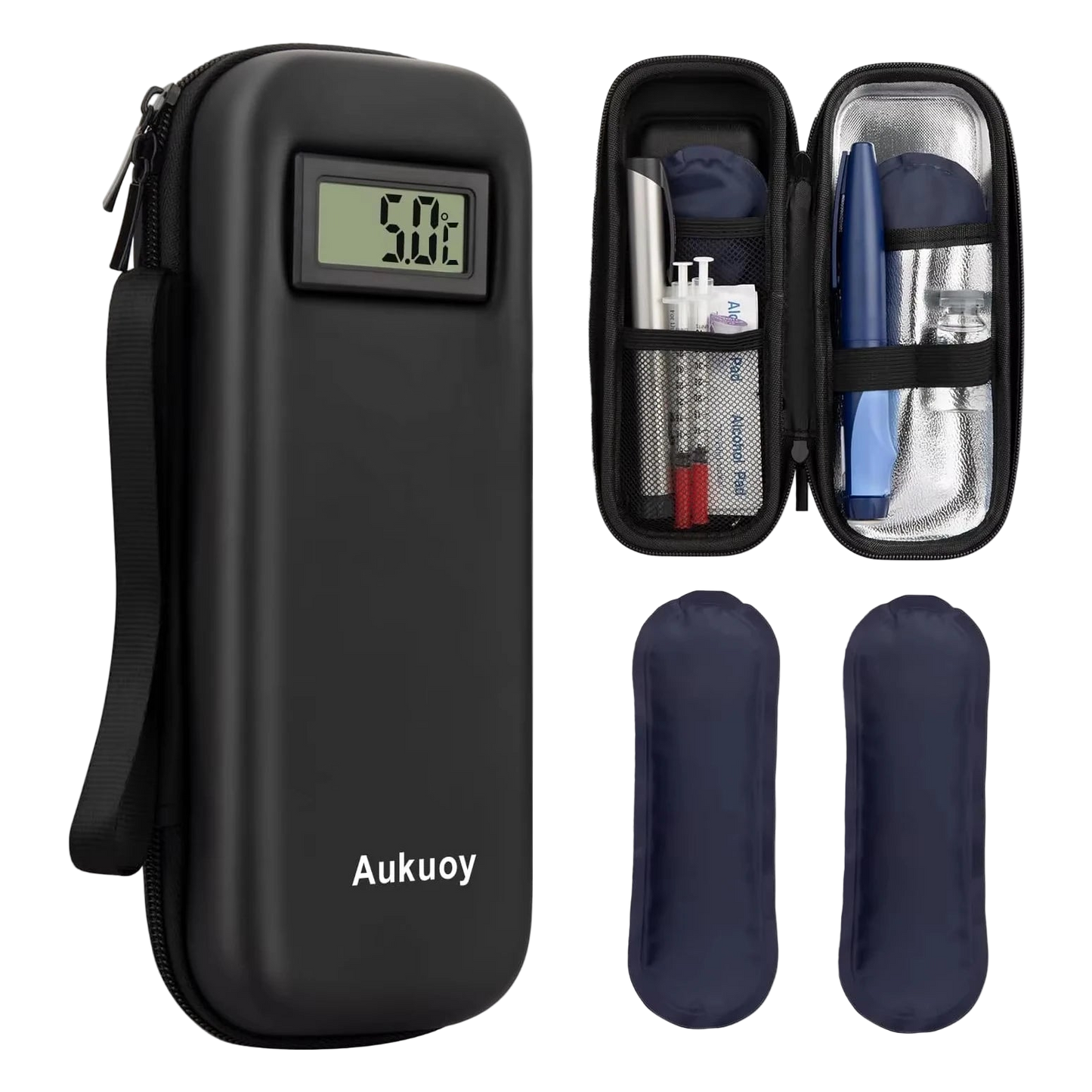 Pochette de Voyage Isotherme pour Insuline - Affichage Température