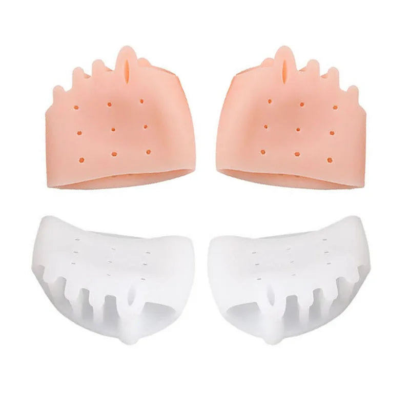 4x Coussinets en Silicone pour l'avant-pied - Alignement des orteils