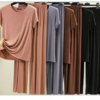Ensemble de Pyjama en Modal Fluide Femme - Printemps