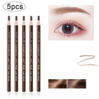 5x Lápices de cejas de larga duración - No es necesario afilar
