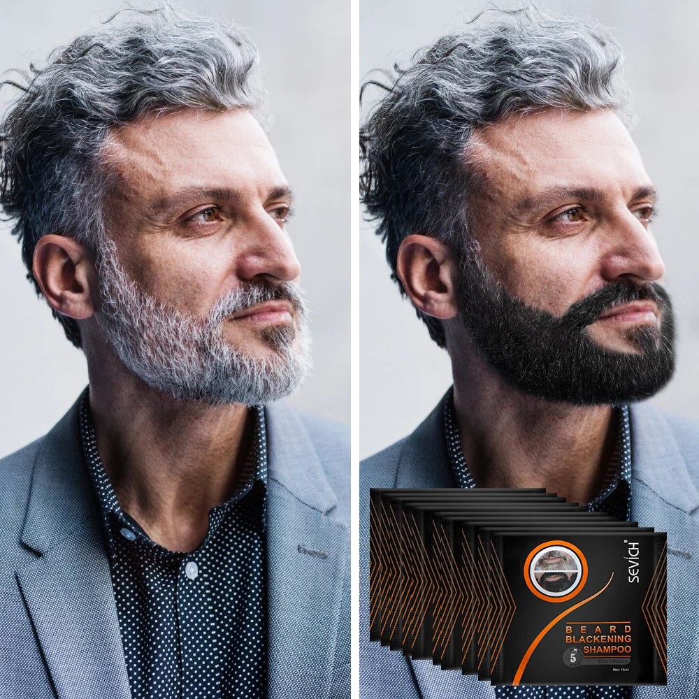5x Shampoings Colorants pour Barbe