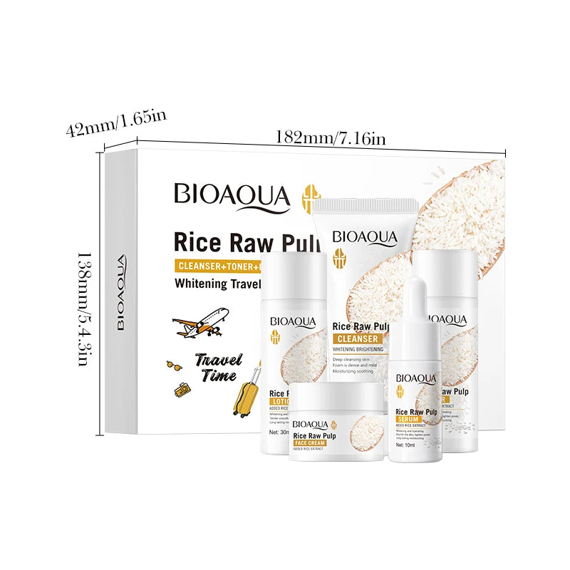 Kit Routine de Soin à l'Eau de Riz - 5PCS