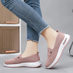 Ballerines en Maille à Faux Lacets Respirantes, Légères & Antidérapantes