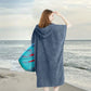 Poncho Serviette Microfibre à Séchage Rapide & Capuche