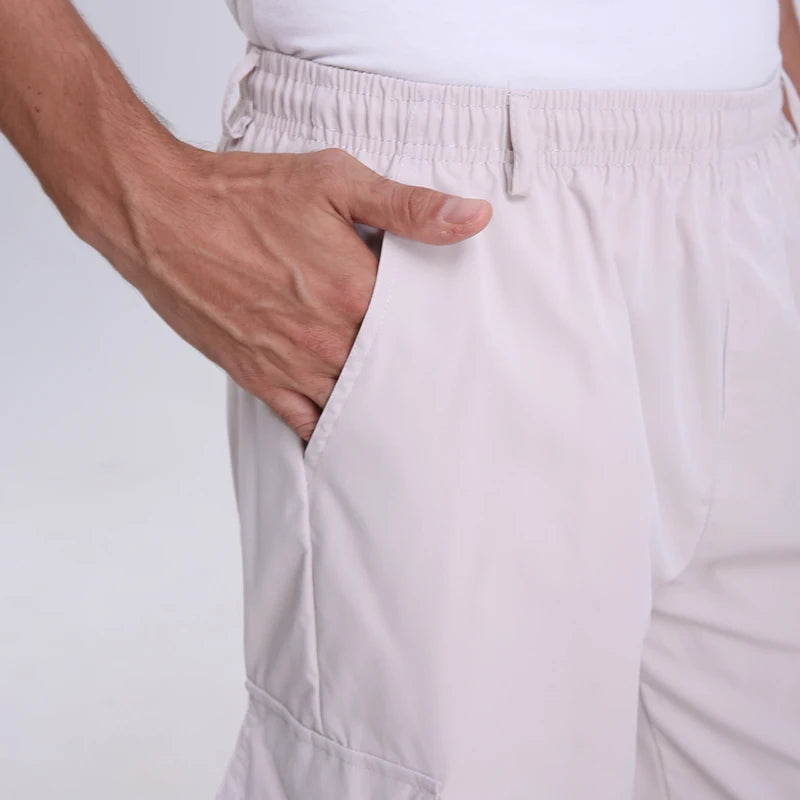 Short décontracté à taille élastique pour hommes