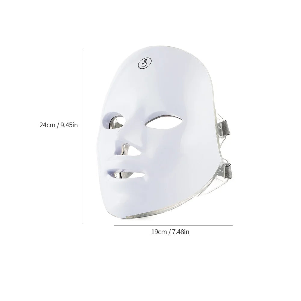 Masque Visage & Cou Anti-âge Luminothérapie 7 Couleurs
