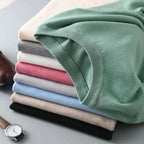 T-Shirt Mi-Saison en Laine Mérinos Tricoté Homme - 6 Coloris
