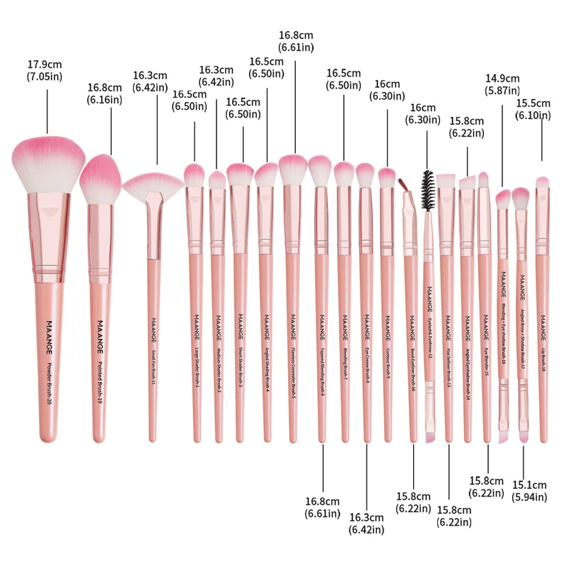 Kit Complet Maquillage Pinceaux & Éponges - 27 PCS