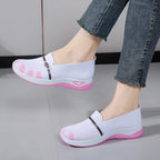 Chaussures Slip-On de Marche à Enfiler en Marille Respirante