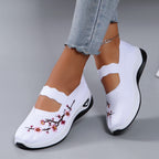 Mocassins en Maille avec Broderie Florale - Printemps