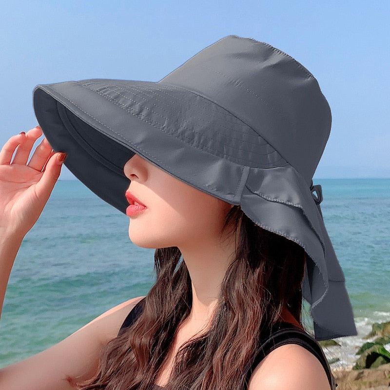 Chapeau Anti UV Femme Bob Été Chic - Casquette Soleil Plage Voyage Légère Et Respirante Pour Femme