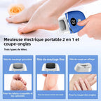 Appareil 2 en 1 à Têtes Interchangeables pour Manucure & Pédicure