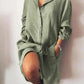Robe Chemise longue en coton et lin pour femme
