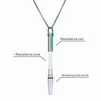 Collier Inhalateur d'Arômes Portable pour Arrêter de Fumer – Diffuseur Personnel Sans Batterie & Sans Vapeur + 3 Recharges OFFERTES