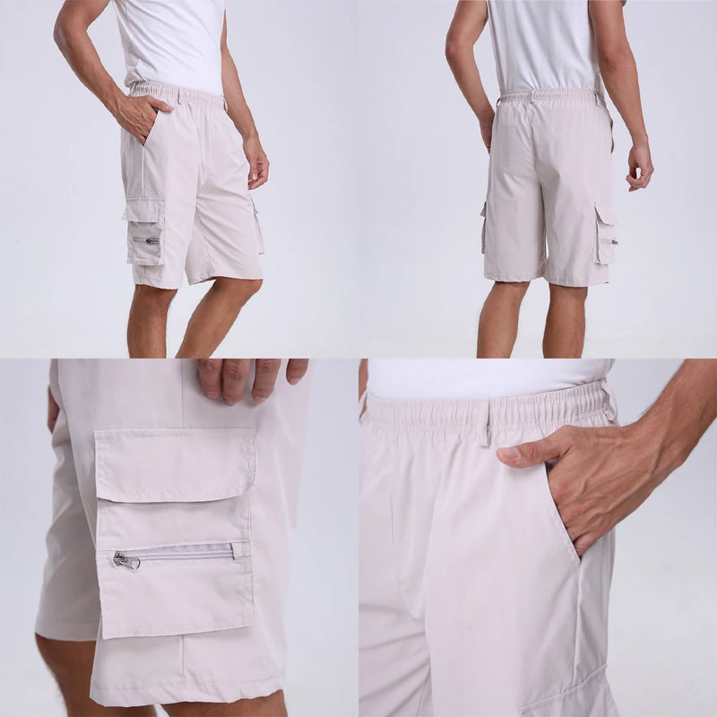 Short décontracté à taille élastique pour hommes