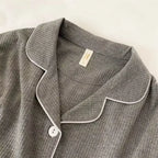 Pyjama Côtelé Chemise & Pantalon - Mi-Saison