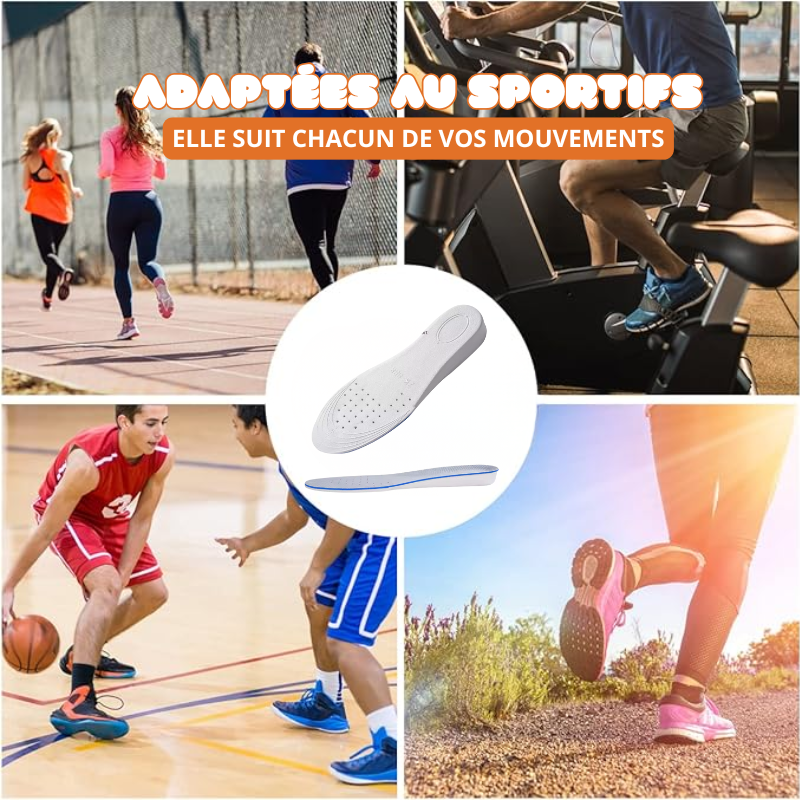 Semelles Rehaussantes Support Talon - Gagnez en CM