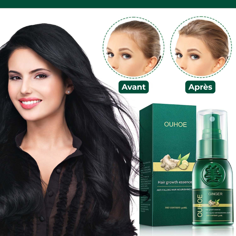 Sérum Capillaire au Gingembre Contre la Perte de Cheveux