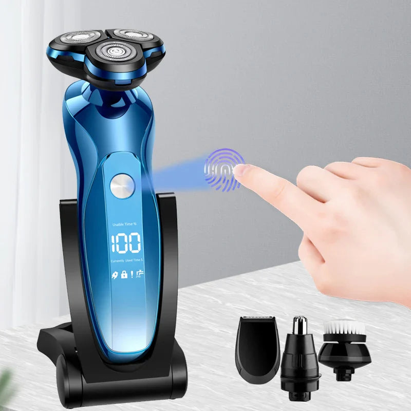 Tondeuse Électrique Visage, Cheveux & Corps Rasage à Sec ou Humide