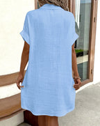 Robe en Gaze de Coton Vintage pour Femme