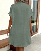 Robe en Gaze de Coton Vintage pour Femme