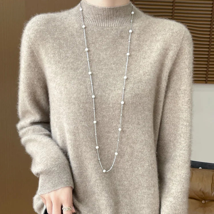 Pull à Col Cheminé 100% Laine Mérinos - 14 Couleurs