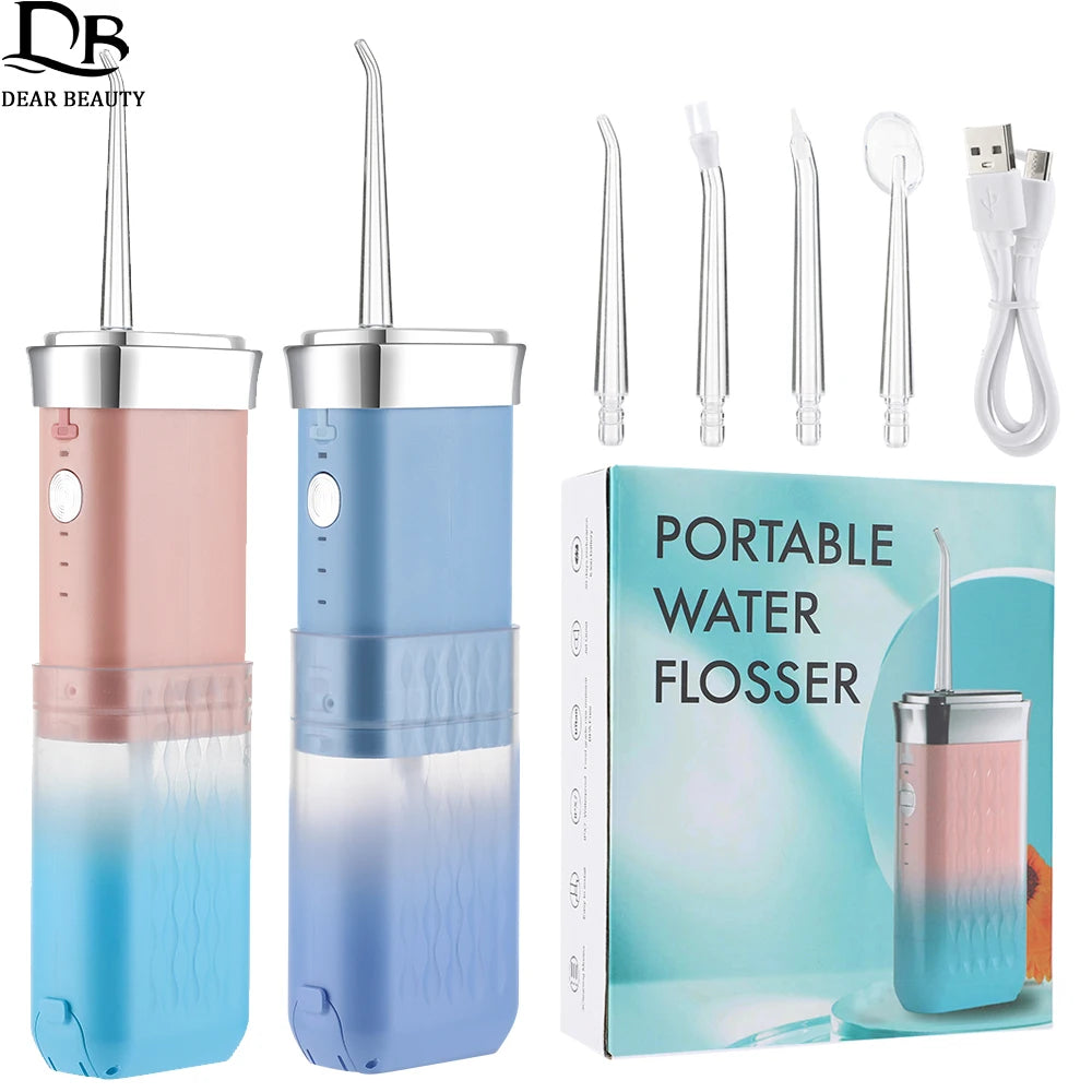 Irrigateur Buccal Portable Sans Fil & Rechargeable – 3 Modes, 1500 Pulsations/min + Réservoir 180ML)