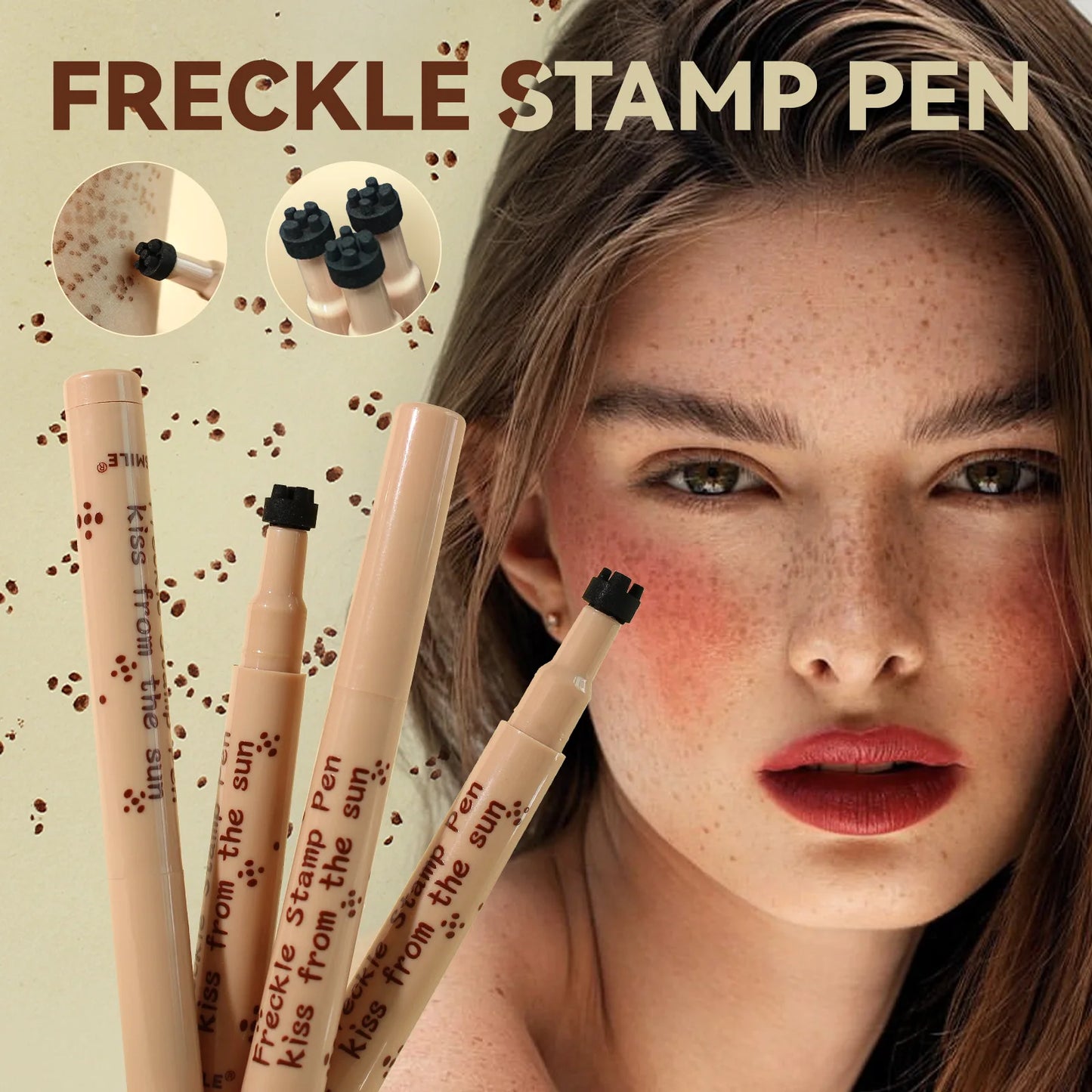 Freckle Stamp Pen - Stylo Taches de Rousseur Naturelles - 4 Teintes