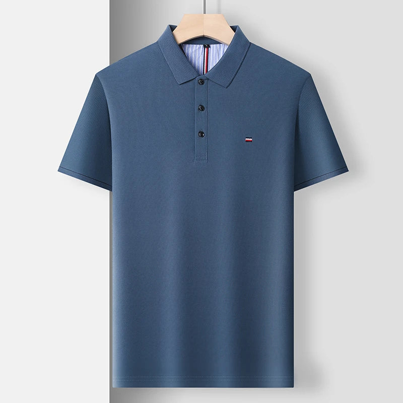 Polo brodé respirant pour homme