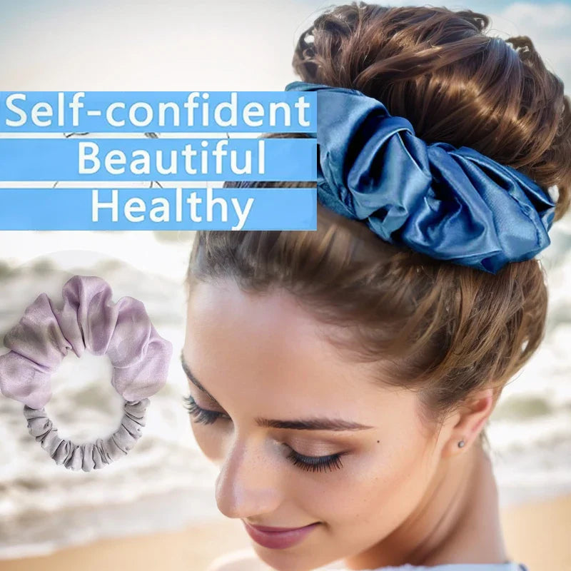 Chouchou XL en Soie pour Boucles Sans Chaleur