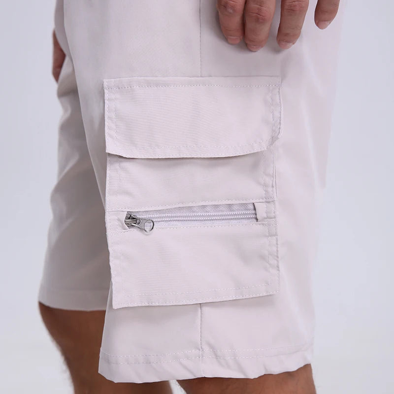 Short décontracté à taille élastique pour hommes