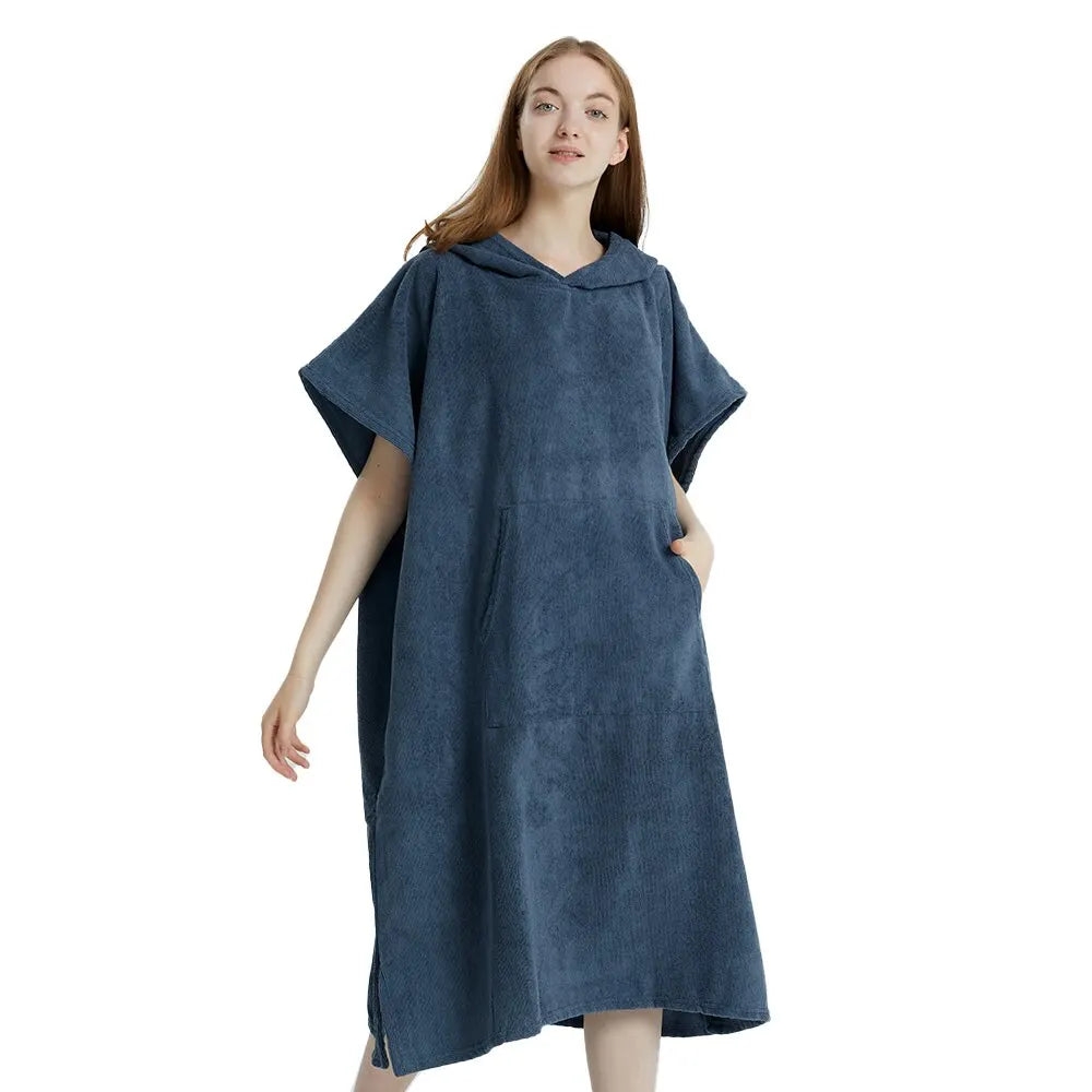 Poncho Serviette Microfibre à Séchage Rapide & Capuche