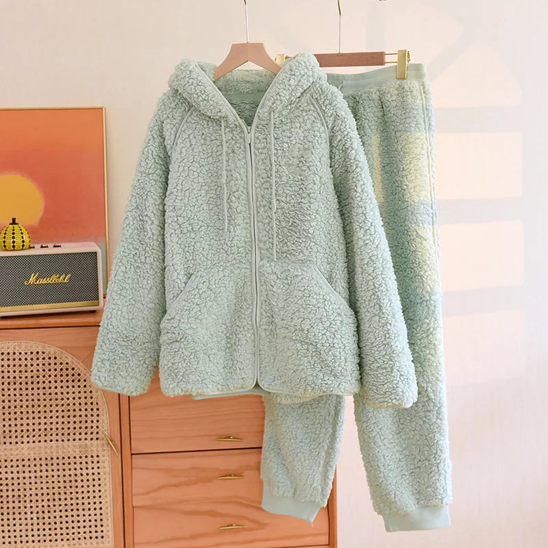 BEARY - Ensemble d'intérieur Chaud & Doux en Flanelle