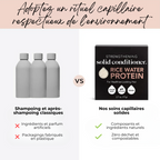 Shampoing & Après-Shampoing Solide Fortifiants à l'eau de riz - Lot de 2