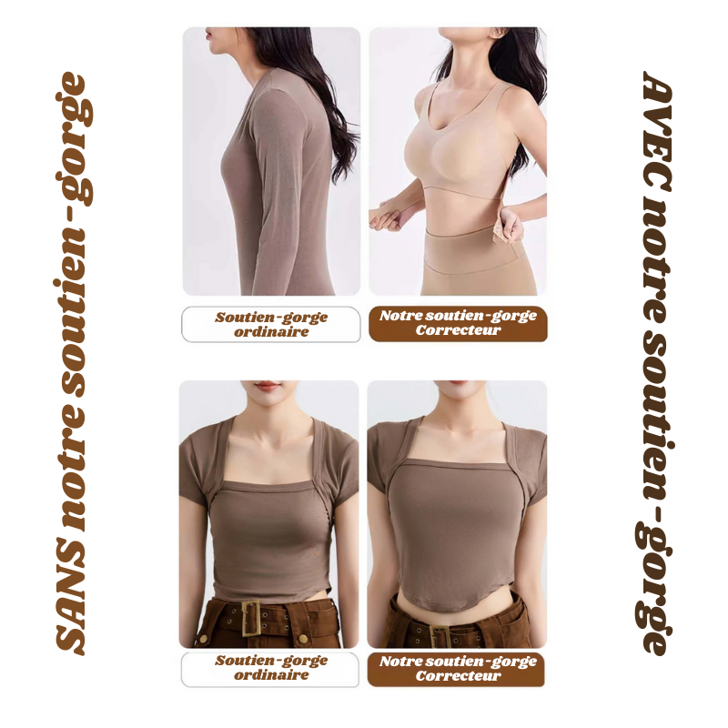 Soutien-gorge Correcteur de Posture Sans Couture & Sans Armatures - 1 OFFERT