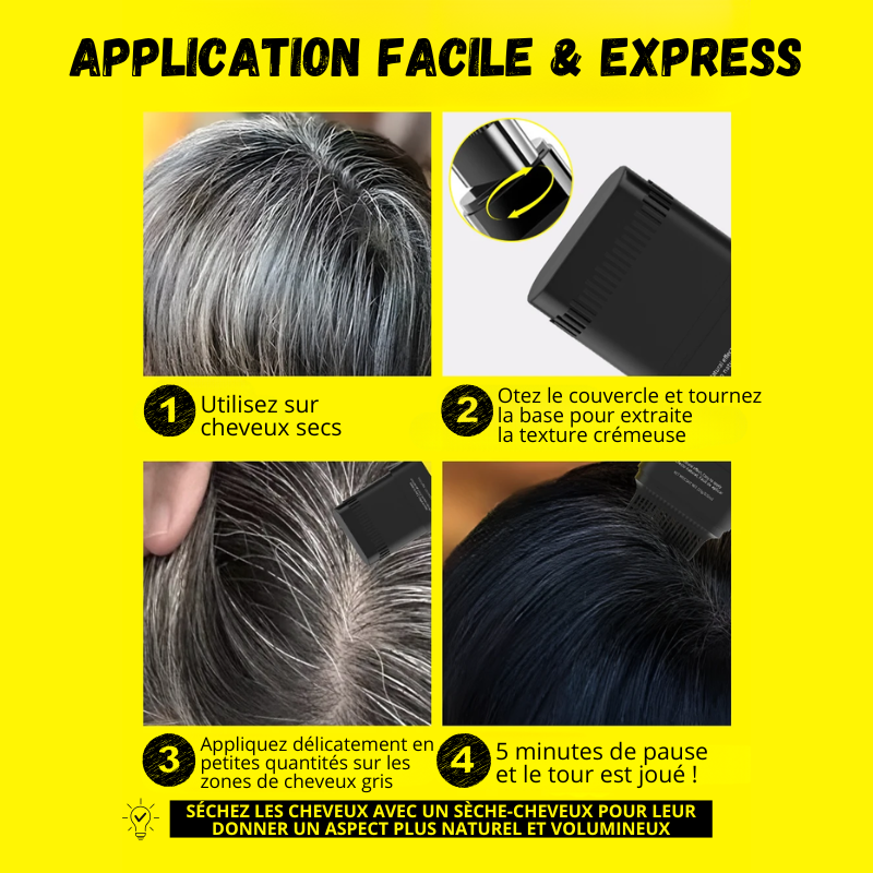 Stick Retouche Capillaire Anti-Cheveux Blancs & Racines - 1 ACHETÉ = 1 OFFERT