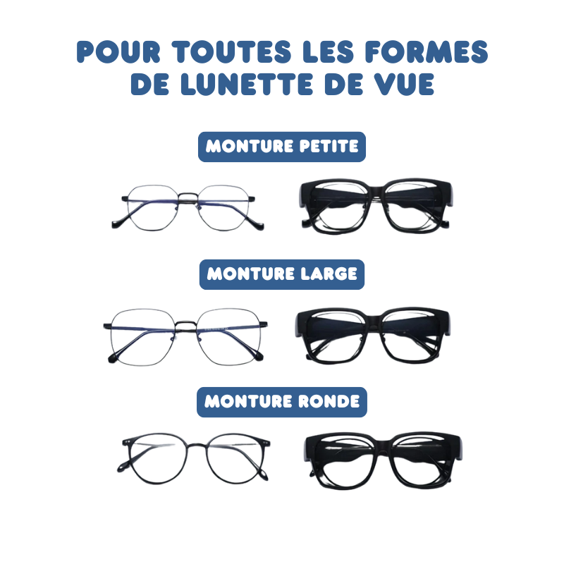 Surlunettes Solaires Polarisantes - Modèle Mixte