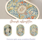 Tapis de Bain Antidérapant à Séchage Ultra-Rapide - Design Floral Élégant