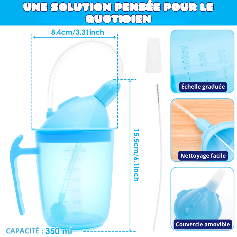 Tasse avec Bec Verseur Anti-étouffement pour Seniors