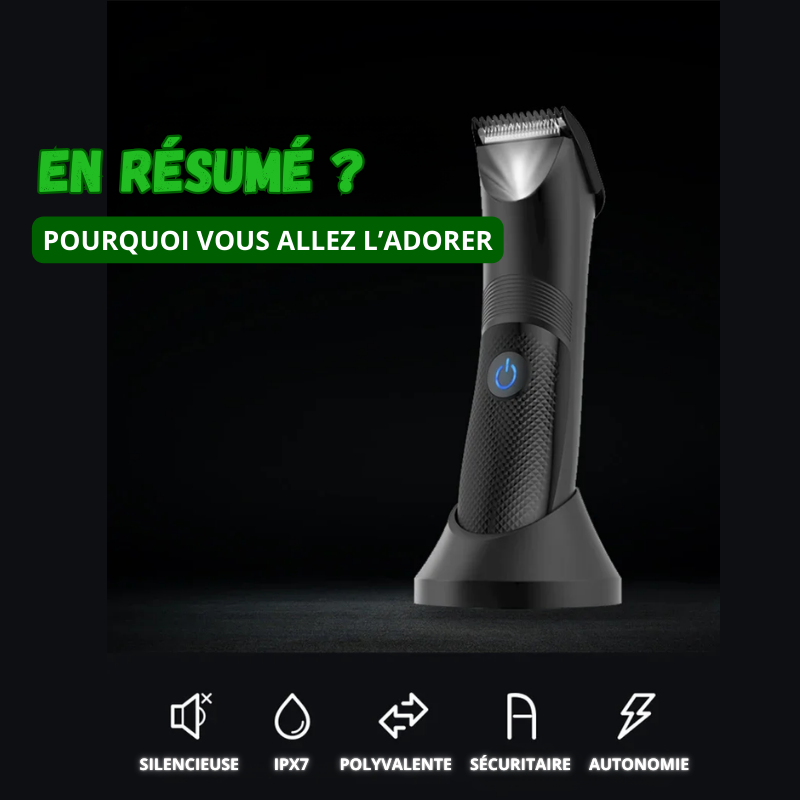 Tondeuse Cheveux & Corps Spéciale Zones Intimes - Homme