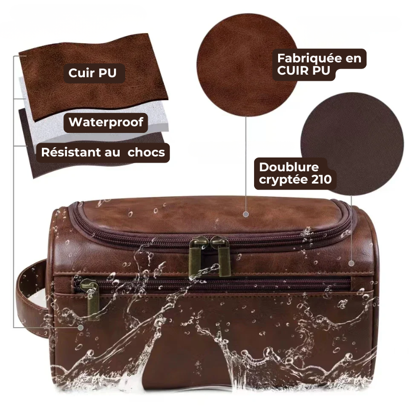 Trousse de Toilette Suspendue – Style Vintage & Pratique