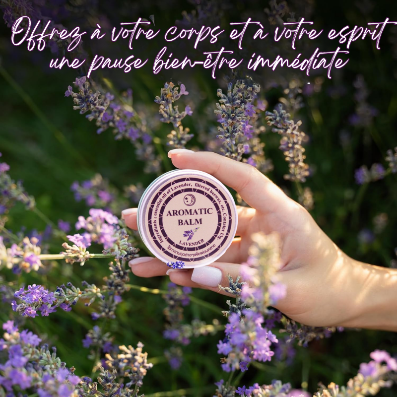 Baume anti-stress à la lavande - Lutte contre les insomnies, stress, anxiété...