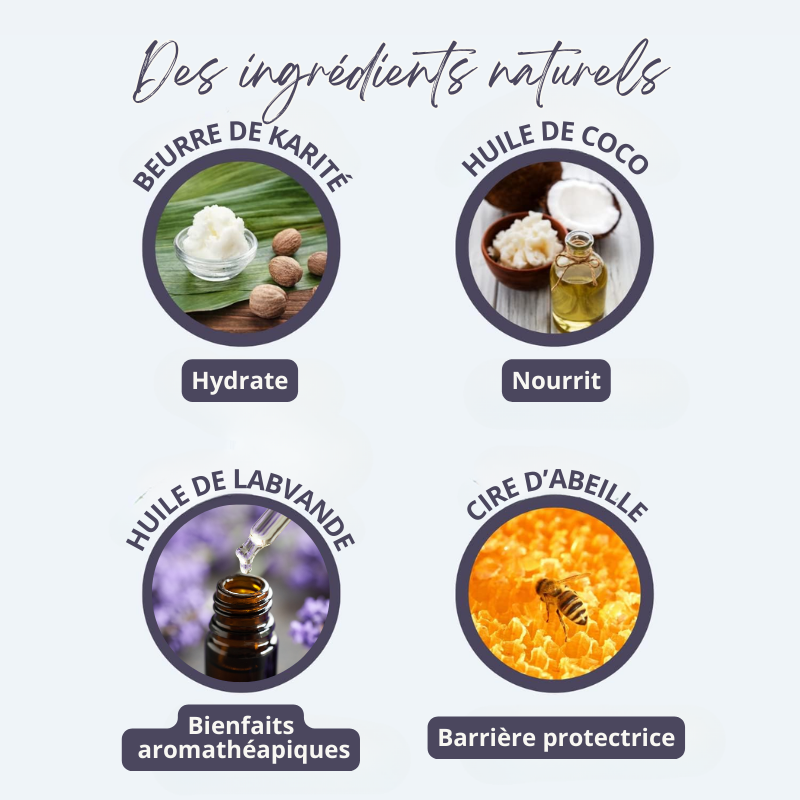 Baume anti-stress à la lavande - Lutte contre les insomnies, stress, anxiété...
